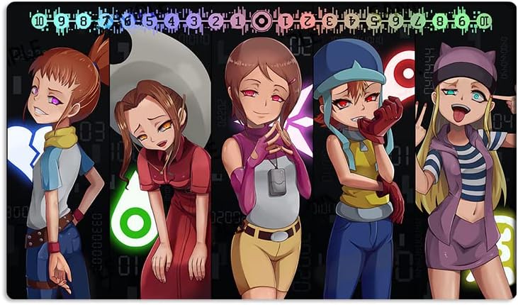 Mlikemat New DTCG Duel Playmat Digimon Diaboromon Trading Card Game TCG CCG Mat Pad + Free Bag (ZD002-528-K) - Image 1